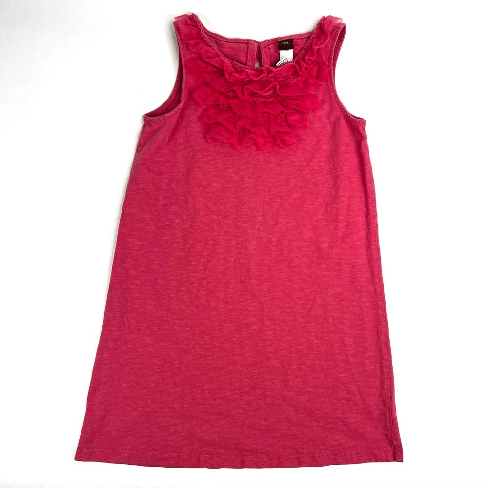 Tea Collection Pink Ruffle Tank Dress